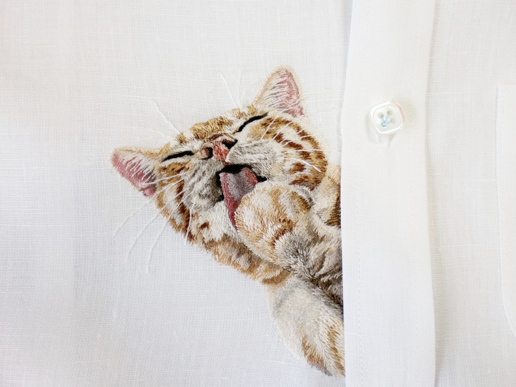 Hiroko Kubota's Cat shirt