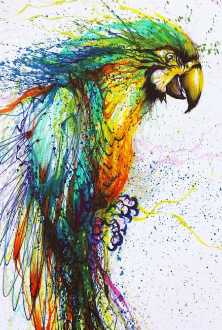 Chen Yingjie's Splatter Paint Portraits Are A Beautiful Chaos of Colours